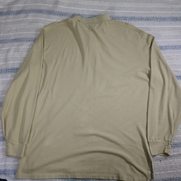 Vintage POLO by RALPH LAUREN Tan Long Sleeve Polo - Picture 4 of 7